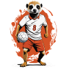 Meerkat Handball Player Streetwear Style