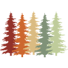 Tree, Trees, Retro, Forest