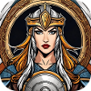 Proud Viking Germanin Shieldmaiden