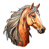 Pferdekopf Brauner