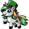 St. Patrick's Einhorn Cartoon