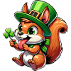 St. Patrick's Cheeky Squirrel