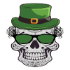 Skull Saint patrick's day