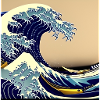 Wave of kanagawa,wave, illustration,Japan