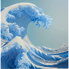Wave of kanagawa,wave, illustration,Japan