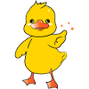Cute baby duck character 2