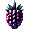 Abstract Blackberry: Geometric Berry Design