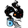 Astronaut - Hand mug coffee space