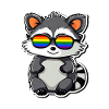 LGBTQ raccoon