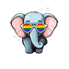 Éléphant LGBTQ