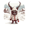 Krampus mask | Krampus costume | Germanic