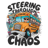 Schulbus Fahrer Chaos Humor