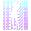 Golfer Golfer Golfing Retro