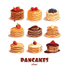 Chocolate Fruit Pancakes