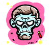 pointlessly crazy, funny cartoon monkey