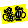 Drinking beer symbol