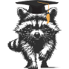 Graduate Graduation Class Raccoon