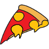 Pizza Comic style