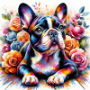 French Bulldog Painting