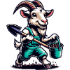 Goat Gardening Funny Design