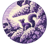 Lilac Squirrel Art