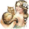 Woman with Cat