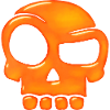 Fiery Glass Skull