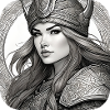 Proud Viking Germanin Shieldmaiden