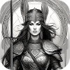 Proud Viking Germanin Shieldmaiden