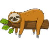 Faultier Nö, einfach Nö - Spruch