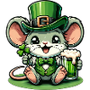 St. Patrick's Maus im Festlook