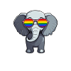 Éléphant LGBTQ