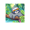 LGBTQ Pride Month Sloth Sunglasses Rainbow