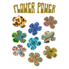 Flower power retro patterns