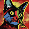 Cat, cat motif, comic