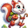 Hiking Squirrel Nuts Animal Love