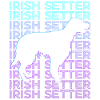 Irish Setter Dog Retro