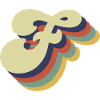 Retro-Buchstabe F