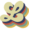 Retro-Buchstabe L