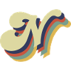 Retro Letter N