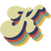 Retro-K-Buchstabe