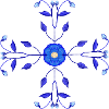 Blue Flower Kross