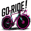 Neon Cycling Adventure Illustration