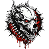 Hellhound Skull // Totenkopf Höllenhund FS0101