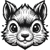 Black Squirrel Nuts Animal Lover