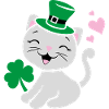 Festive design with cute kitten