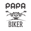 Papa biker motard