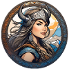 Proud Viking Germanin Shieldmaiden