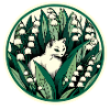 Chat chat blanc du muguet