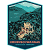 Illustration Hohenschwangau Castle, Bavaria